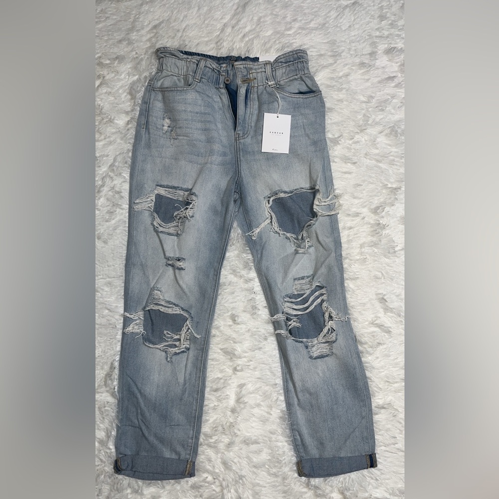 KanCan Light Blue Distressed Jeans